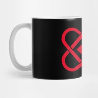 Celtic Knot Heart - Valentines Day - Red Mug